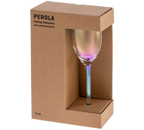 Набор из 2 бокалов для шампанского Perola