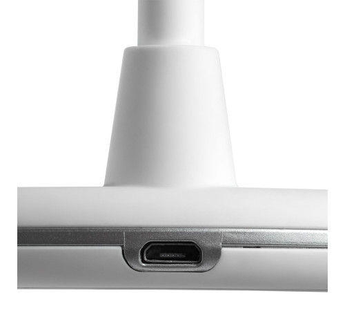 Лампа с колонкой и беспроводной зарядкой lampaTon, белая