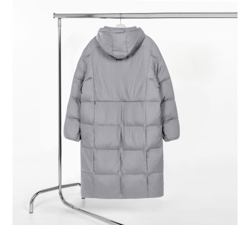 Пуховик унисекс Kapsula, серый