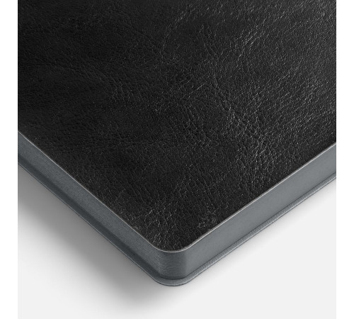 Ежедневник Doppio, недатированный, черный с серым