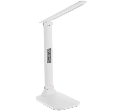 Настольная лампа с часами и календарем Office Torch ver.2, белая