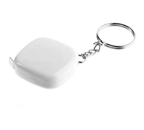 Брелок с рулеткой Metric, белый