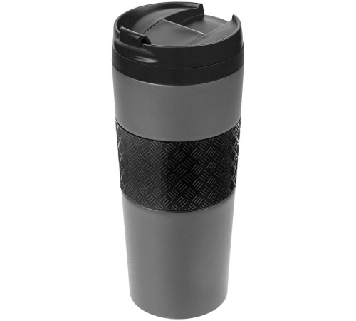 Термостакан Hard Work, вакуумный, темно-серый (графит)
