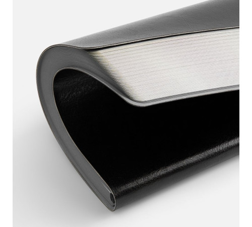 Ежедневник Doppio, недатированный, черный с серым