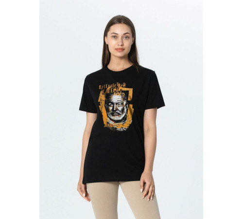 Футболка «Хемингуэй», черная