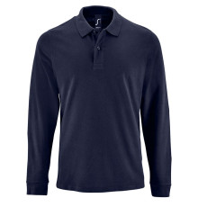 Рубашка поло мужская с длинным рукавом Perfect LSL Men, темно-синяя