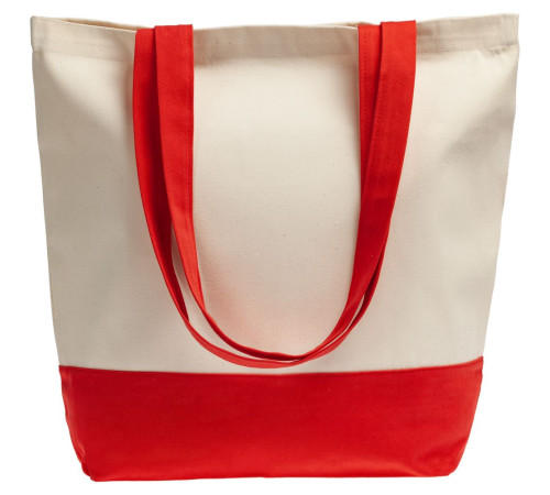 Холщовая сумка Shopaholic, красная