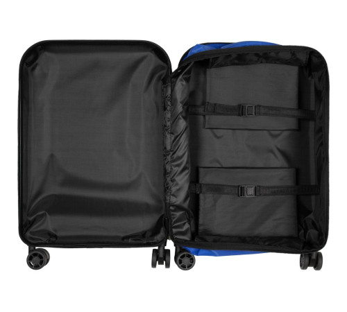Чемодан Platta, черный с синим