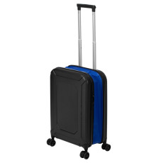 Чемодан Platta, черный с синим