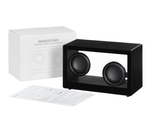 Bluetooth-колонка со светомузыкой Sensofonic, черная