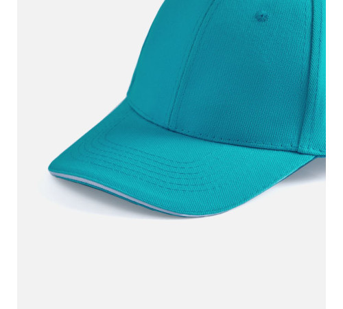 Бейсболка Buffalo, бирюзовая с белым