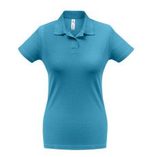 Рубашка поло женская ID.001 бирюзовая