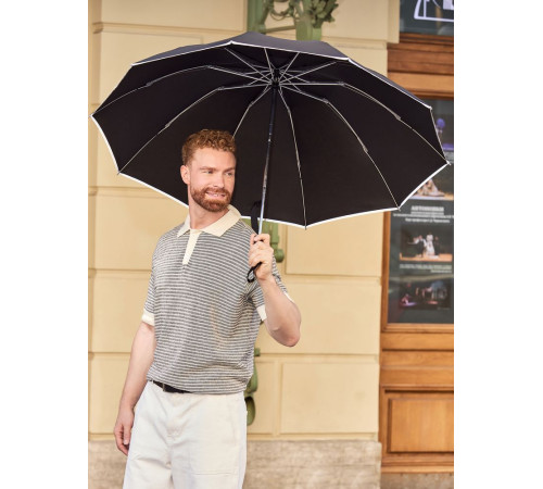 Складной зонт-наоборот Savelight со светоотражающим кантом