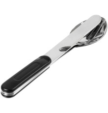 Набор походных столовых приборов Campsite, черный