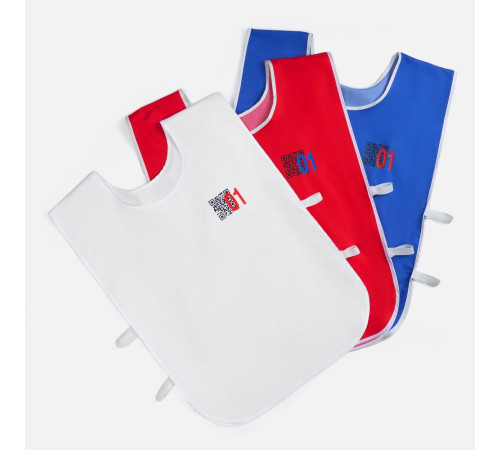 Манишка Member, синяя с белым