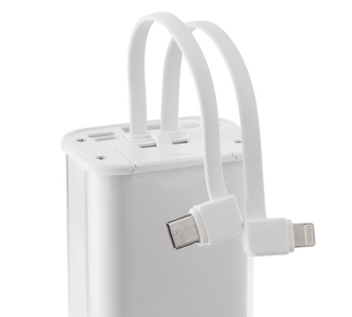 Аккумулятор с быстрой зарядкой Trellis Geek 10000 мАч, белый