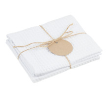 Набор кухонных полотенец Good Wipe, белый с белым