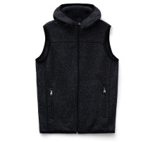 Жилет с капюшоном унисекс Gotland, черный