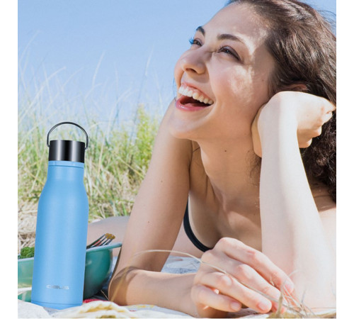 Термобутылка Tabenodo, голубая