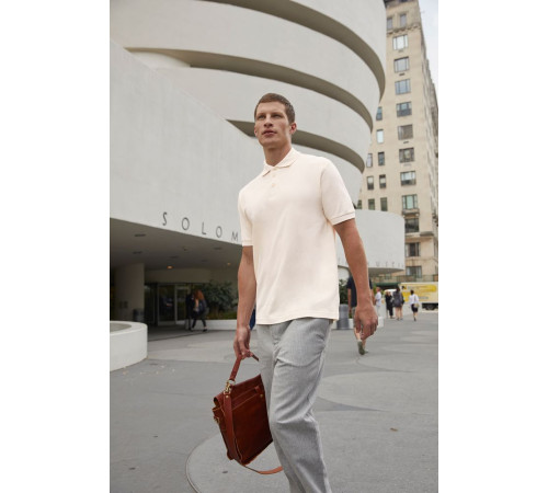 Рубашка поло Heavymill ярко-синяя