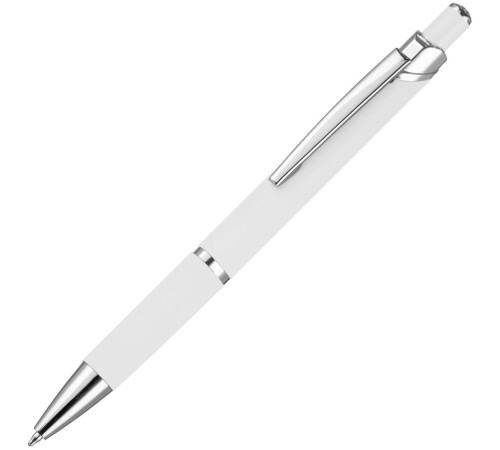 Ручка шариковая Chromos Soft Touch, белая