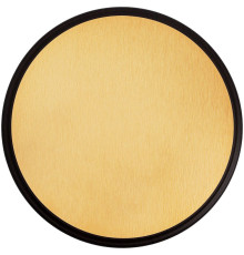 Плакетка Plaque, круглая, венге с золотистой пластиной