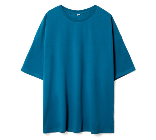 Футболка унисекс оверсайз Crosstown, бирюзовая (морская волна)