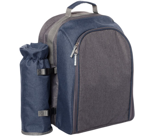 Набор для пикника Fridag на 2 персоны, темно-синий с серым