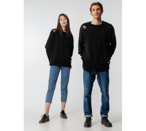 Джемпер оверсайз унисекс Grunge, черный
