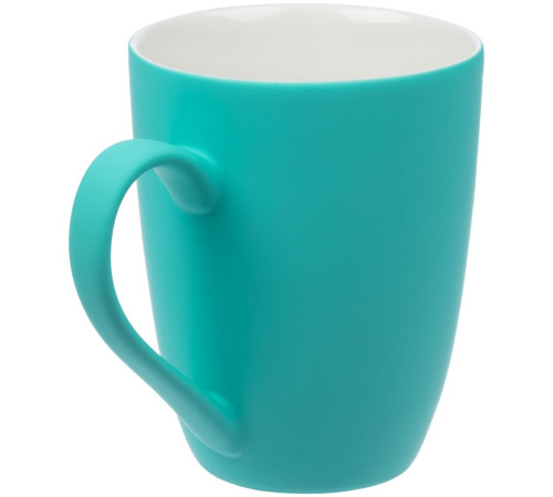 Кружка Good Morning с покрытием софт-тач, бирюзовая