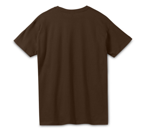 Футболка унисекс Regent 150, темно-коричневая (шоколад)