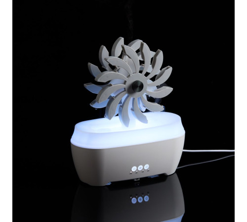 Увлажнитель-ароматизатор Steam Spin, белый с серым