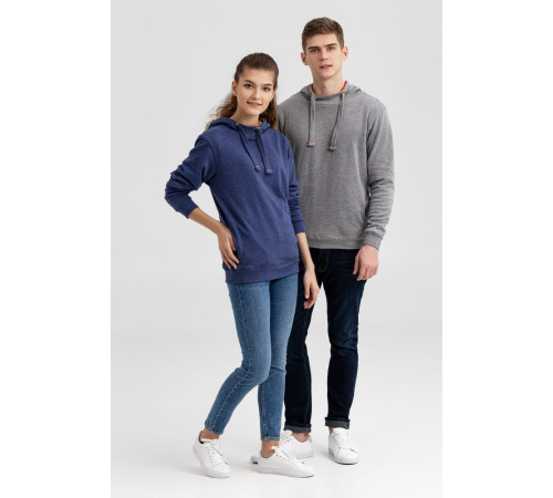 Двусторонняя толстовка Revers, серая с красным