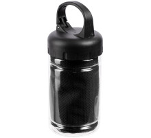 Охлаждающее полотенце Frio Mio в бутылке, черное