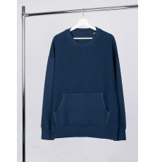 Свитшот оверсайз унисекс Vozduh, темно-синий