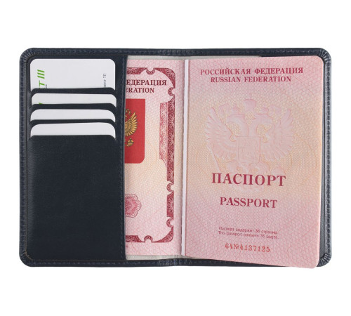 Обложка для паспорта Signature, синяя