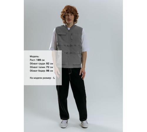Жилет Hard Work, серый