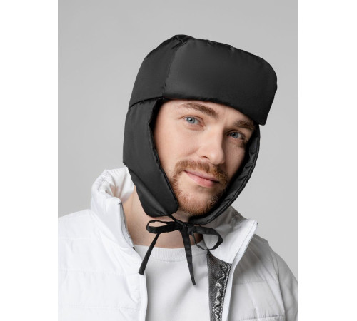 Шапка-ушанка Shelter, черная