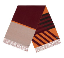 Палантин Charming, коричневый с оранжевым