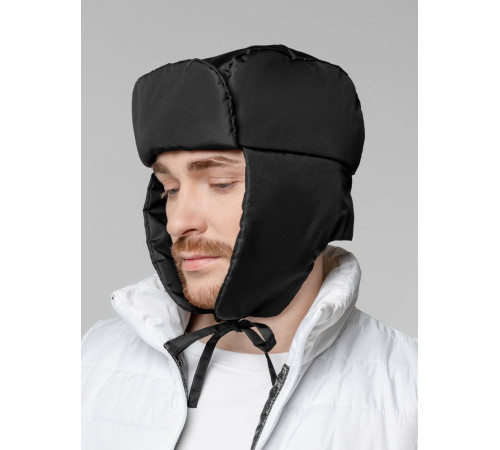Шапка-ушанка Shelter, черная