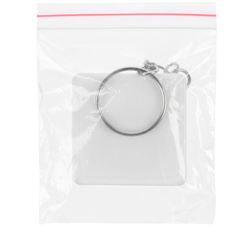 Брелок с рулеткой Square, ver.2, белый