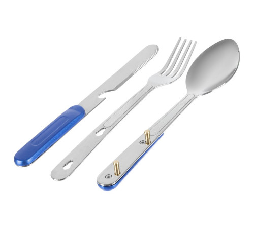 Набор походных столовых приборов Campsite, синий