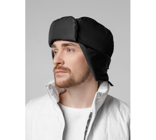 Шапка-ушанка Shelter, черная