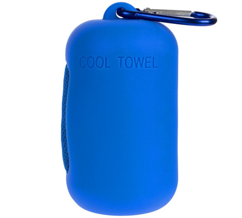 Охлаждающее полотенце Narvik в силиконовом чехле, синее
