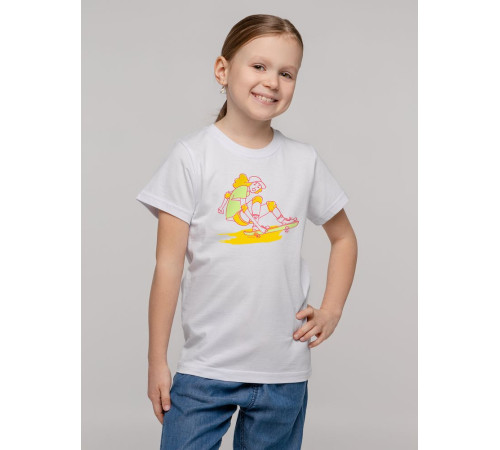 Футболка детская Skateboard, белая