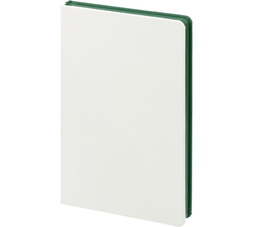 Ежедневник Duplex, недатированный, белый с зеленым