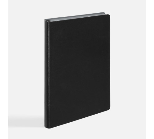 Ежедневник Doppio, недатированный, черный с серым