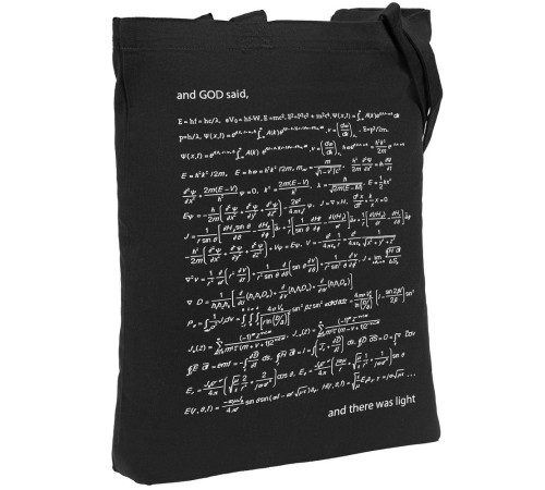 Холщовая сумка «Да будет свет», с люминесцентным принтом