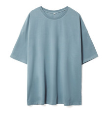 Футболка унисекс оверсайз Crosstown, серо-зеленая