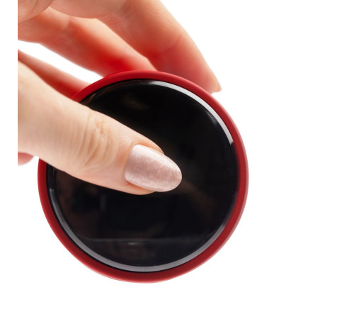 Смарт-бутылка с заменяемой батарейкой Long Therm Soft Touch, красная